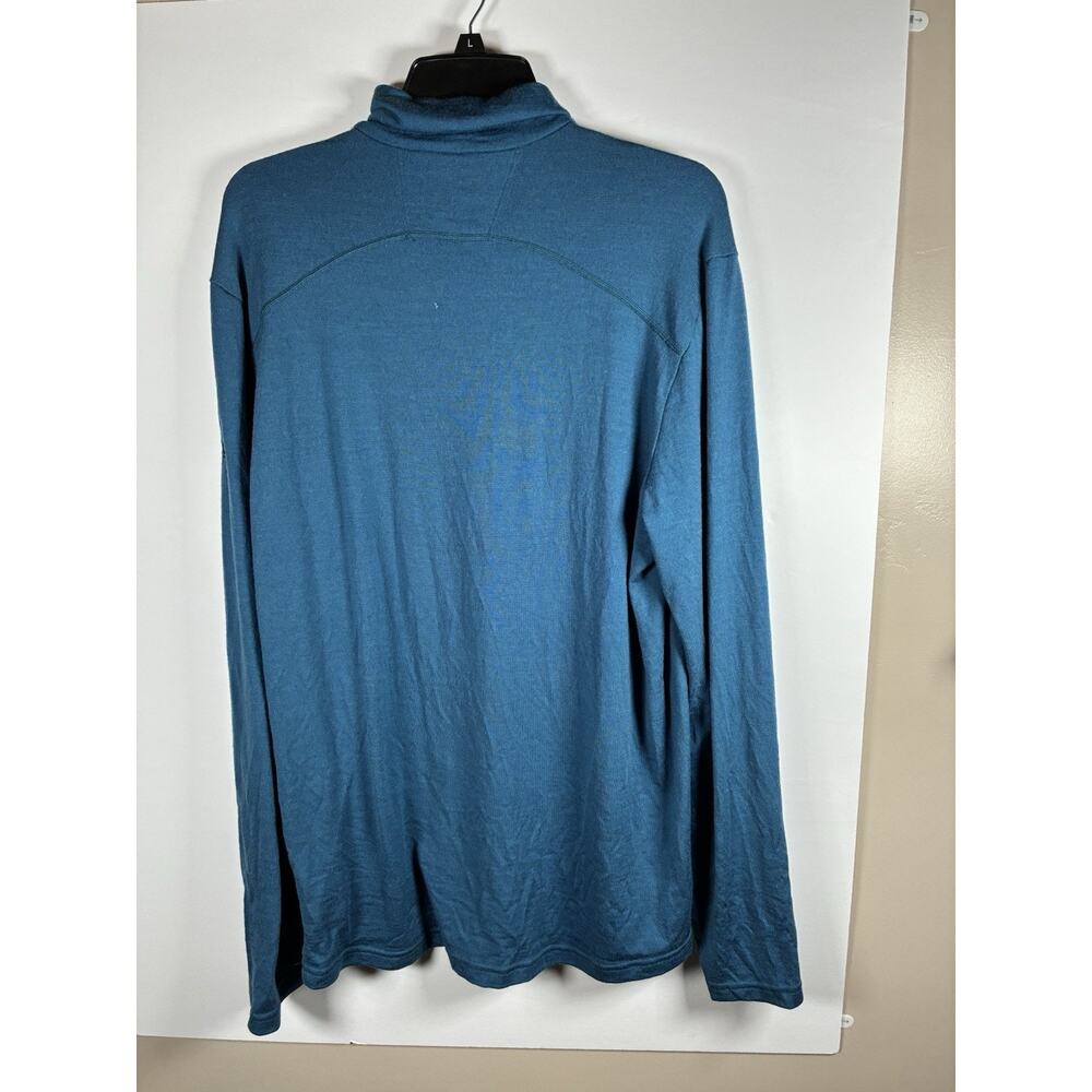 Icebreaker Merino Wool 260 Mens L Blue Half Zip Base Layer Gorpcore Breathable - Picture 2 of 12